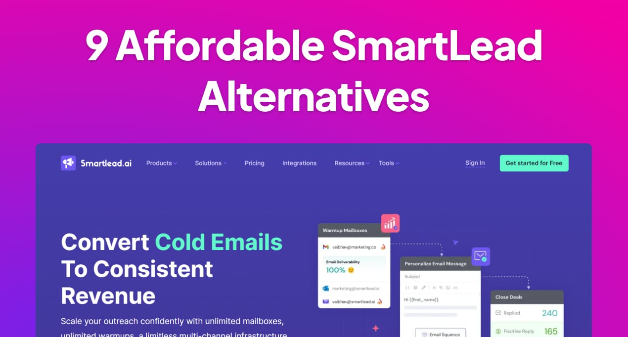 9 Affordable SmartLead Alternatives